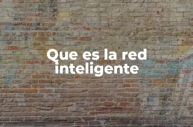 Que es la Red Inteligente