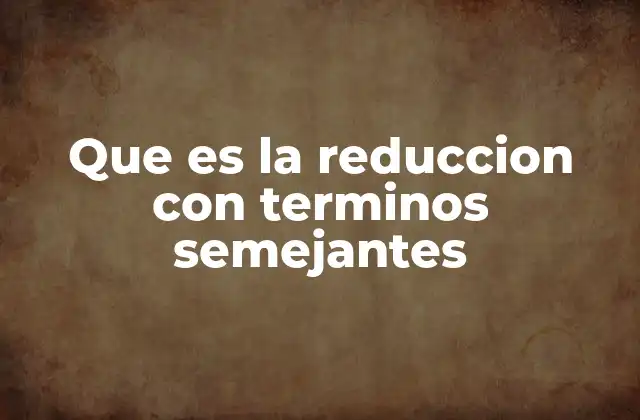 Cómo identificar términos semejantes