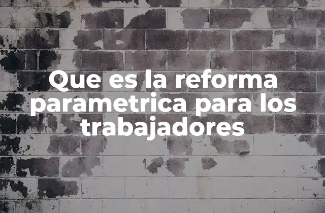 Que es la Reforma Parametrica para los Trabajadores 2 El impacto de los ajustes legales en el entorno laboral