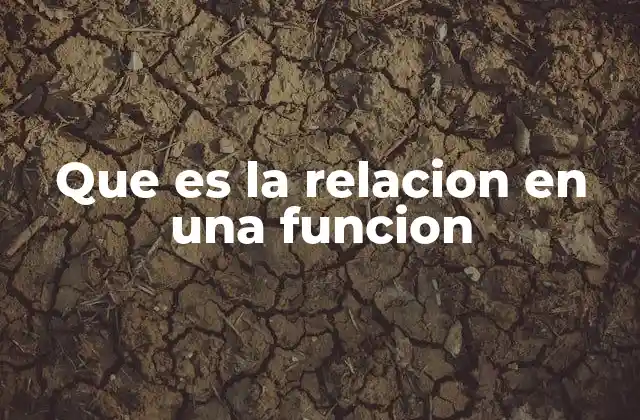 Que es la Relacion en una Funcion 2 La base conceptual detrás de las funciones