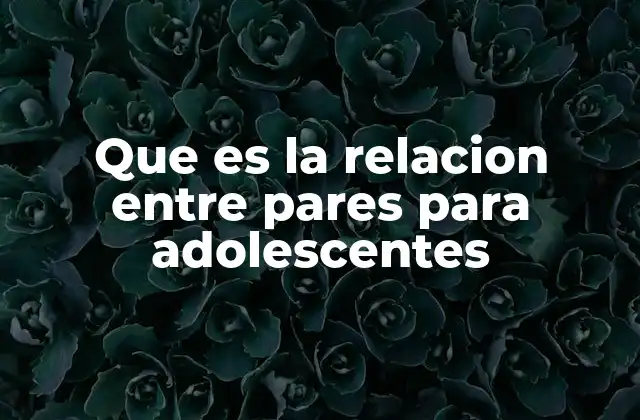 La importancia de las conexiones entre iguales en la adolescencia