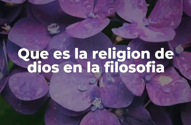 El vínculo entre filosofía y la experiencia religiosa
