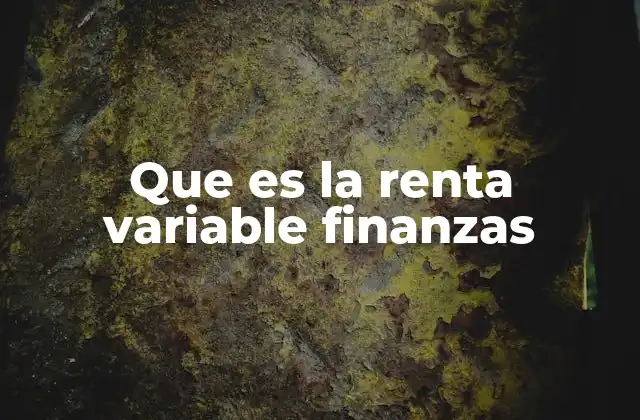 La importancia de la renta variable en la planificación financiera