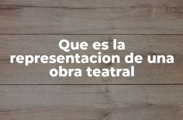 El arte de contar historias a través de la escena