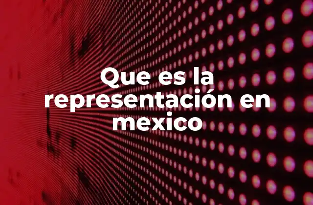 Que es la Representación en Mexico 2 El papel de la representación en la democracia mexicana
