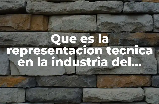 Que es la Representacion Tecnica en la Industria Del Vestido