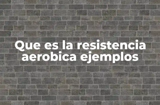 ¿Cómo se diferencia la resistencia aeróbica de la anaeróbica?