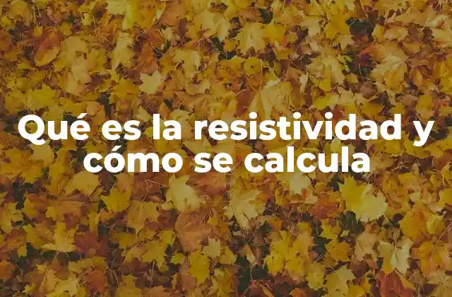 Qué es la Resistividad y Cómo Se Calcula