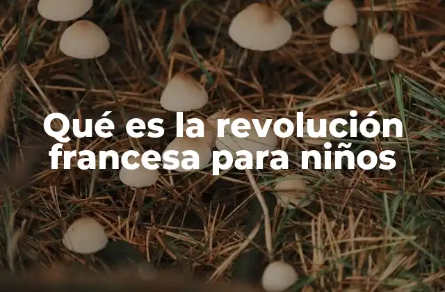 Qué es la Revolución Francesa para Niños