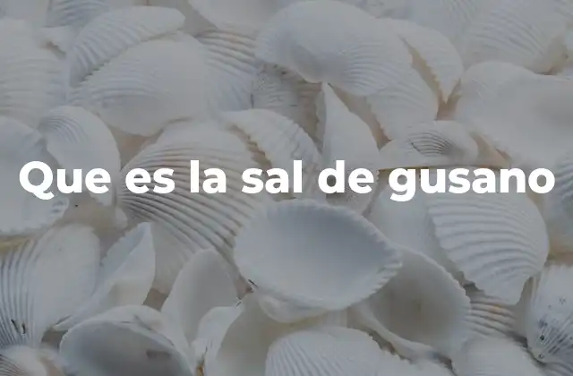 Origen y tradición detrás de la sal de gusano