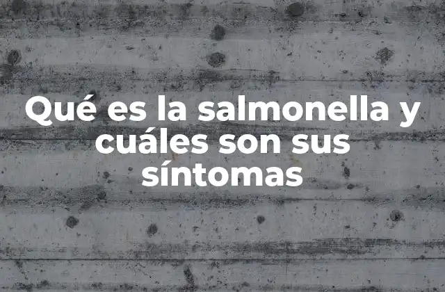 Qué es la Salmonella y Cuáles Son Sus Síntomas