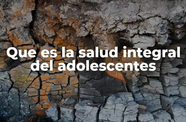 Que es la Salud Integral Del Adolescentes 2 El bienestar adolescente en la era moderna