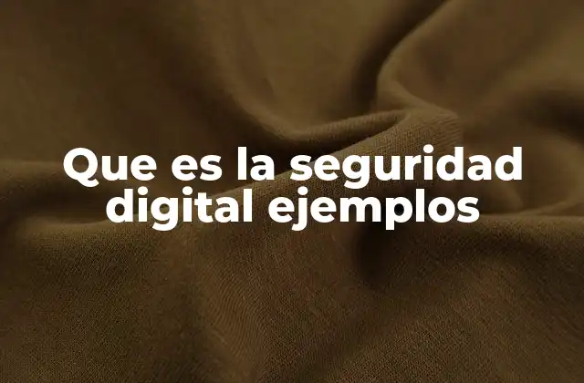 Que es la Seguridad Digital Ejemplos 2 La protección de la información en el entorno digital