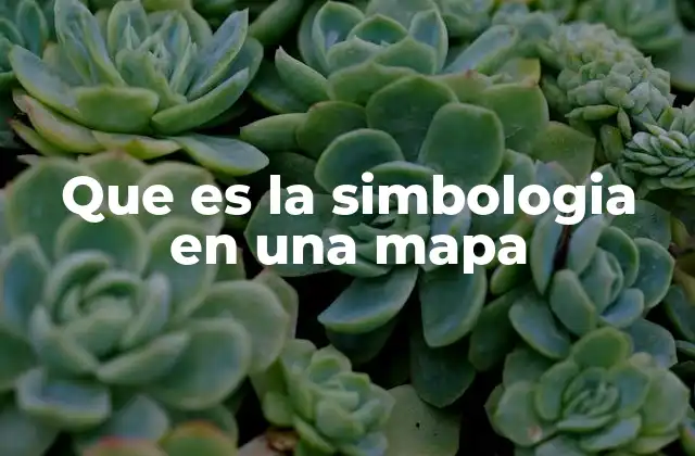 Que es la Simbologia en una Mapa