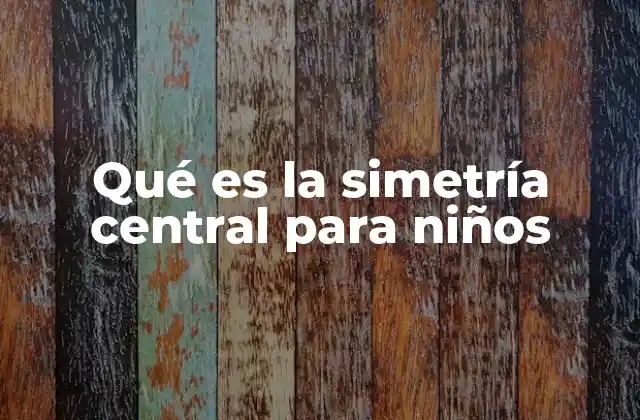 Entendiendo la simetría central a través de la simetría en el entorno