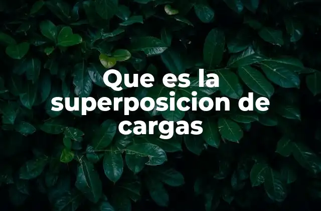 La interacción entre múltiples cargas eléctricas