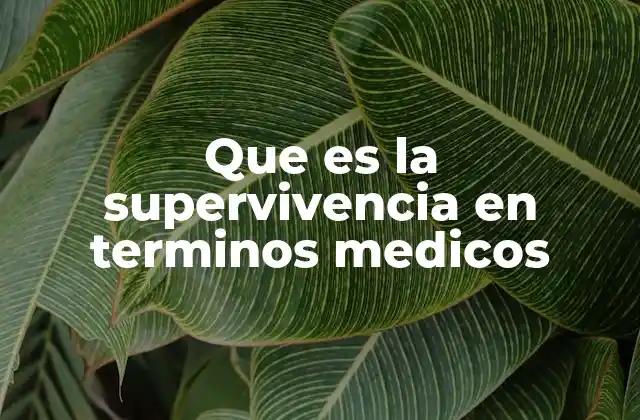La supervivencia como indicador clave en la medicina moderna