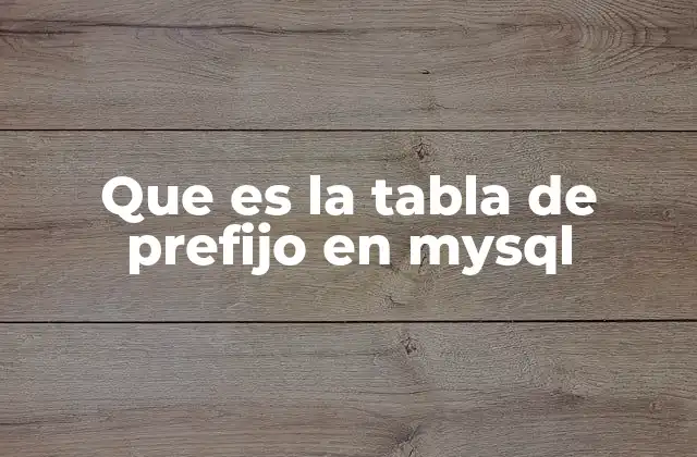 Organización y gestión de bases de datos mediante prefijos