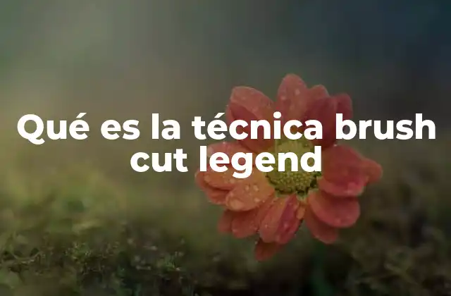 Características distintivas del corte brush cut legend