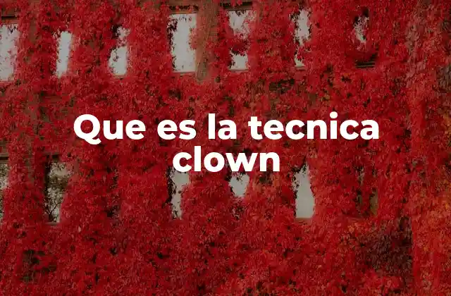 La base emocional del clowning