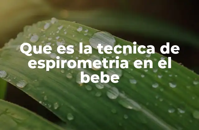 Que es la Tecnica de Espirometria en el Bebe 2 La importancia de evaluar la función pulmonar en los primeros meses de vida