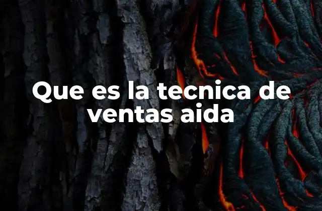 Que es la Tecnica de Ventas Aida