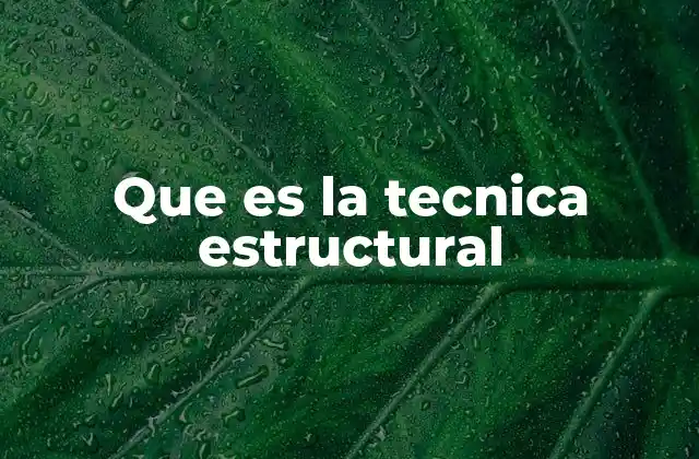 Cómo se aplica la técnica estructural en la construcción moderna
