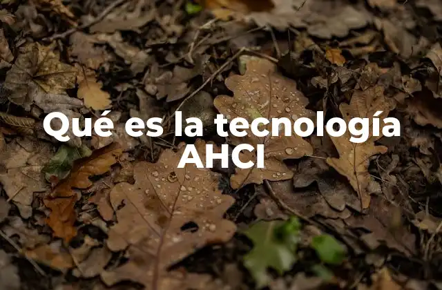 Cómo funciona la tecnología AHCI en el sistema operativo