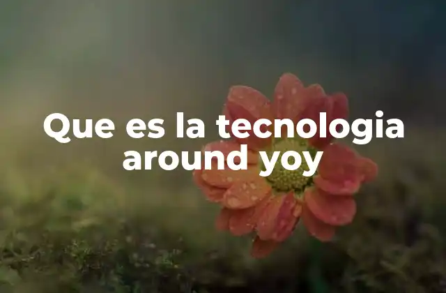 Que es la Tecnologia Around Yoy
