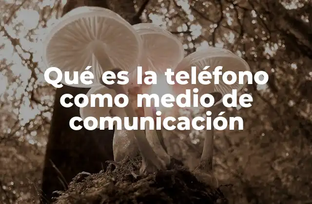Qué es la Teléfono como Medio de Comunicación 2 El papel del teléfono en la evolución de la comunicación humana