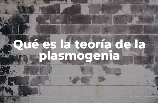 Qué es la Teoría de la Plasmogenia