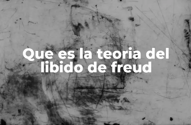 Que es la Teoria Del Libido de Freud