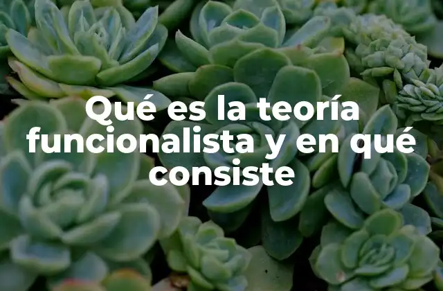 Qué es la Teoría Funcionalista y en Qué Consiste