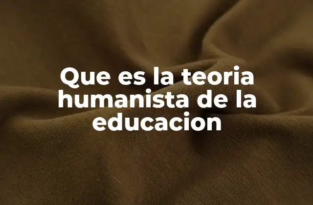 La educación centrada en el ser humano