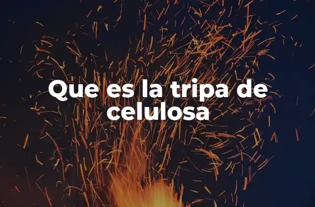 Que es la Tripa de Celulosa