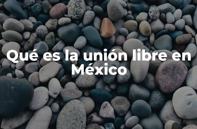 Qué es la Unión Libre en México