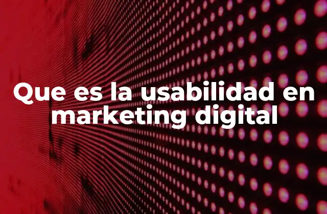 Que es la Usabilidad en Marketing Digital