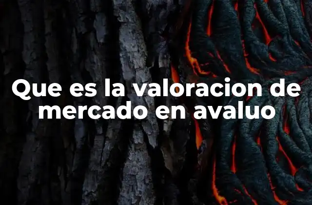 Que es la Valoracion de Mercado en Avaluo 2 Cómo se determina el valor de un inmueble sin mencionar directamente la palabra clave