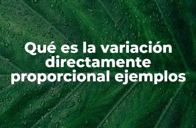 La relación constante entre magnitudes