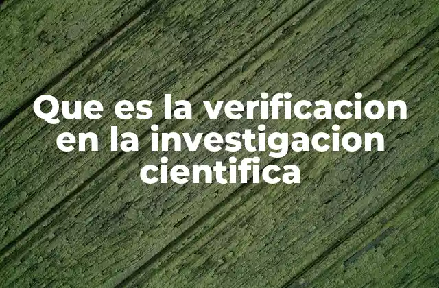 Que es la Verificacion en la Investigacion Cientifica 2 La importancia de la verificación en el desarrollo del conocimiento científico