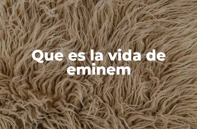 Que es la Vida de Eminem