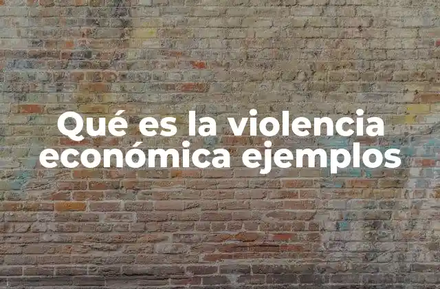 Qué es la Violencia Económica Ejemplos 2 El control financiero como forma de poder desigual