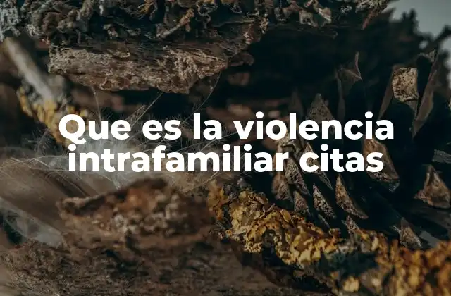 Que es la Violencia Intrafamiliar Citas 2 Las múltiples formas de violencia en el entorno familiar