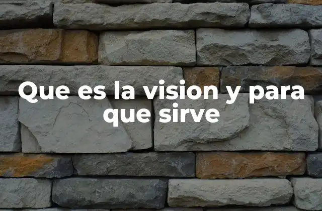 El poder de la visión en el desarrollo personal y profesional