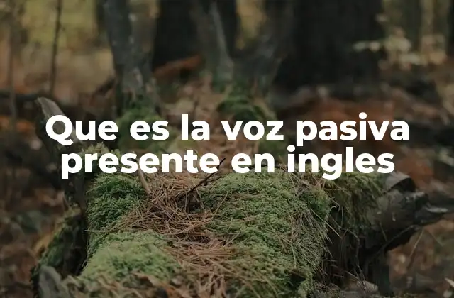 Que es la Voz Pasiva Presente en Ingles 2 Diferencias entre la voz activa y la pasiva en inglés