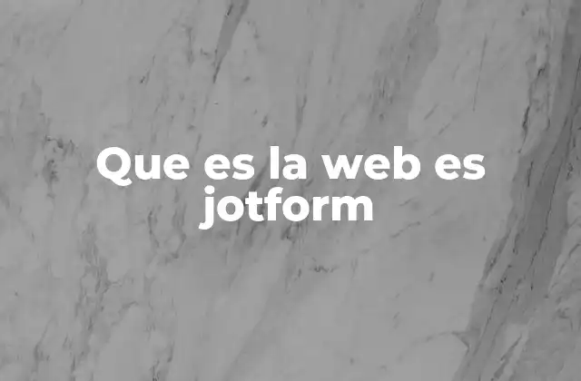 Que es la Web es Jotform