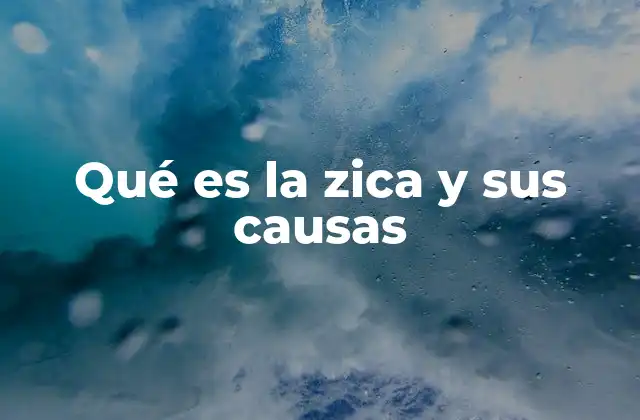 Qué es la Zica y Sus Causas