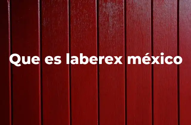 Que es Laberex México