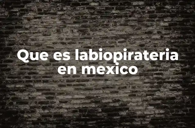 Que es Labiopirateria en Mexico