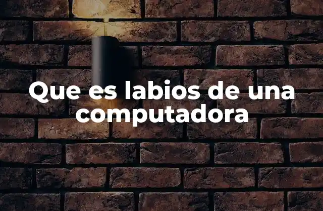 Que es Labios de una Computadora